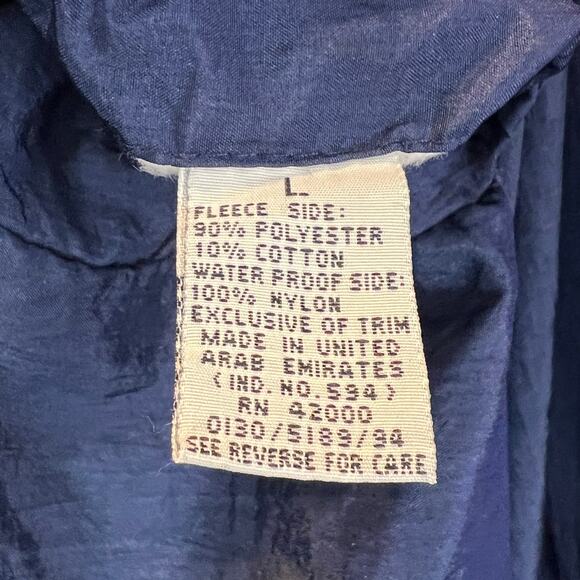 Vintage Casual Club Reversible Aztec Print Jacket Full Snap Womens Sz Large Blue - Picture 8 of 8